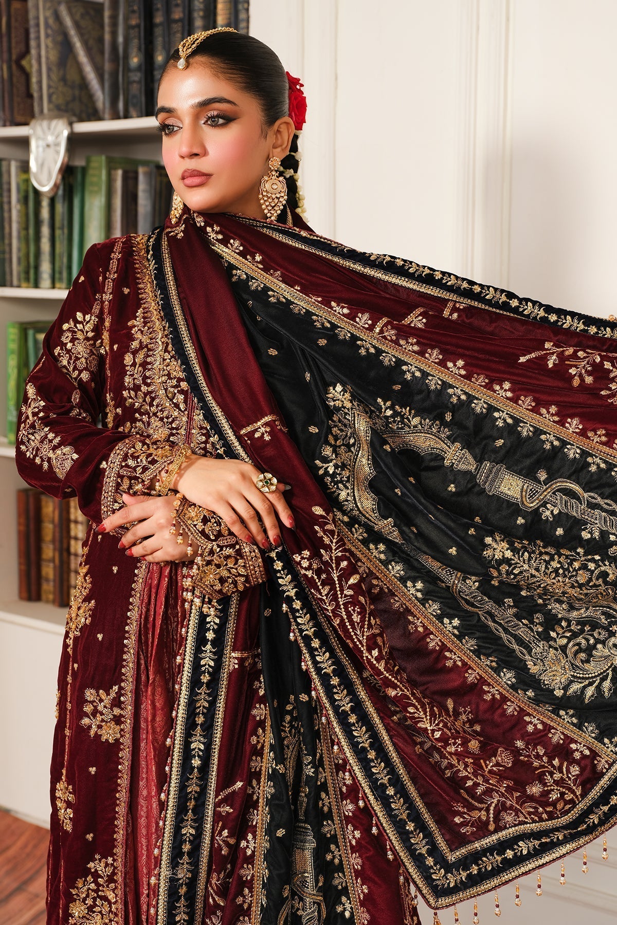 Raeesa Premium | Sheen Luxury Velvet | Sitara - Ladies Clothes - Maria Faisal