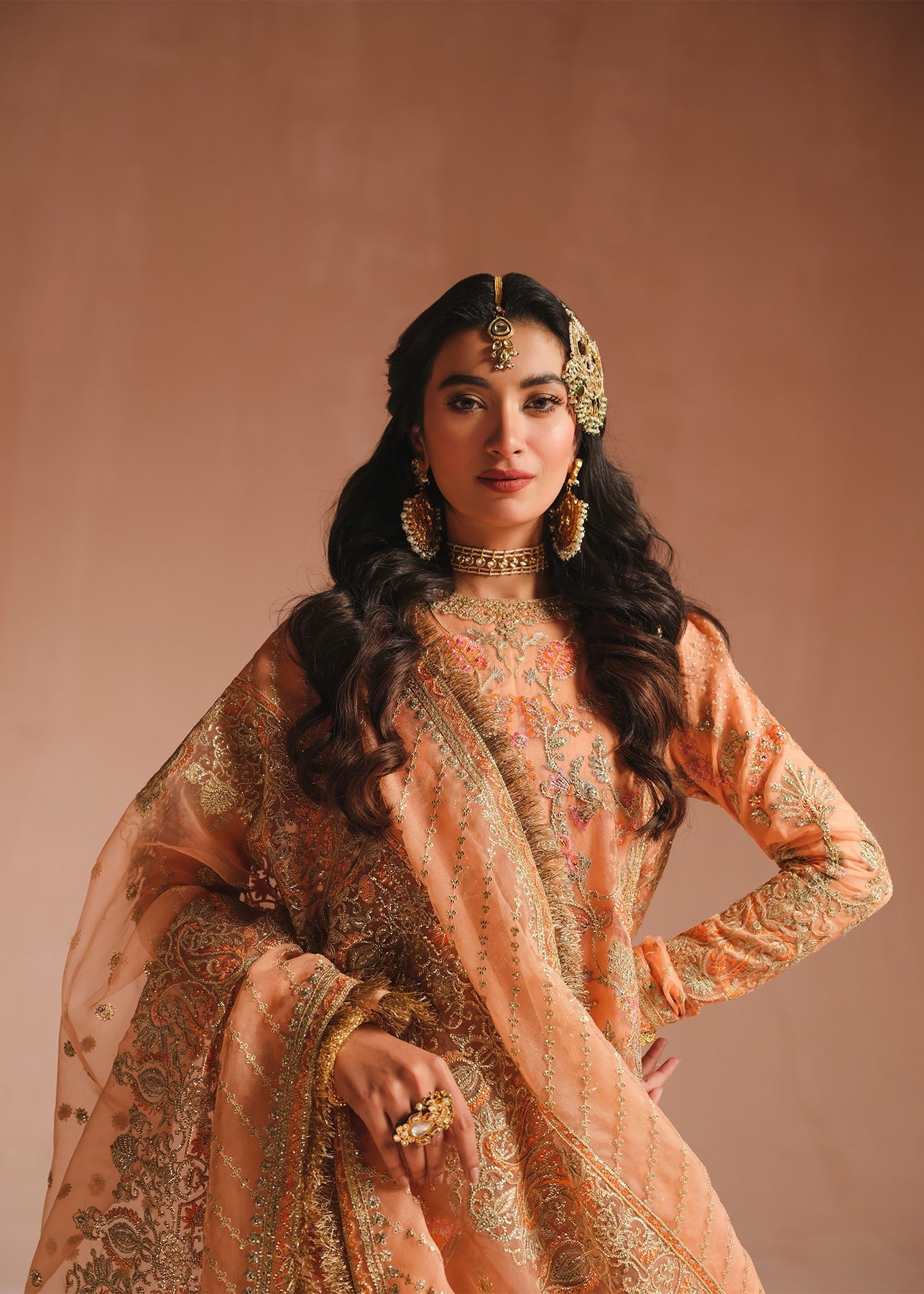 Ali Xeeshan | Prime Time | Rubab - Luxury Dress - available at Maria Faisal in UK and USA.