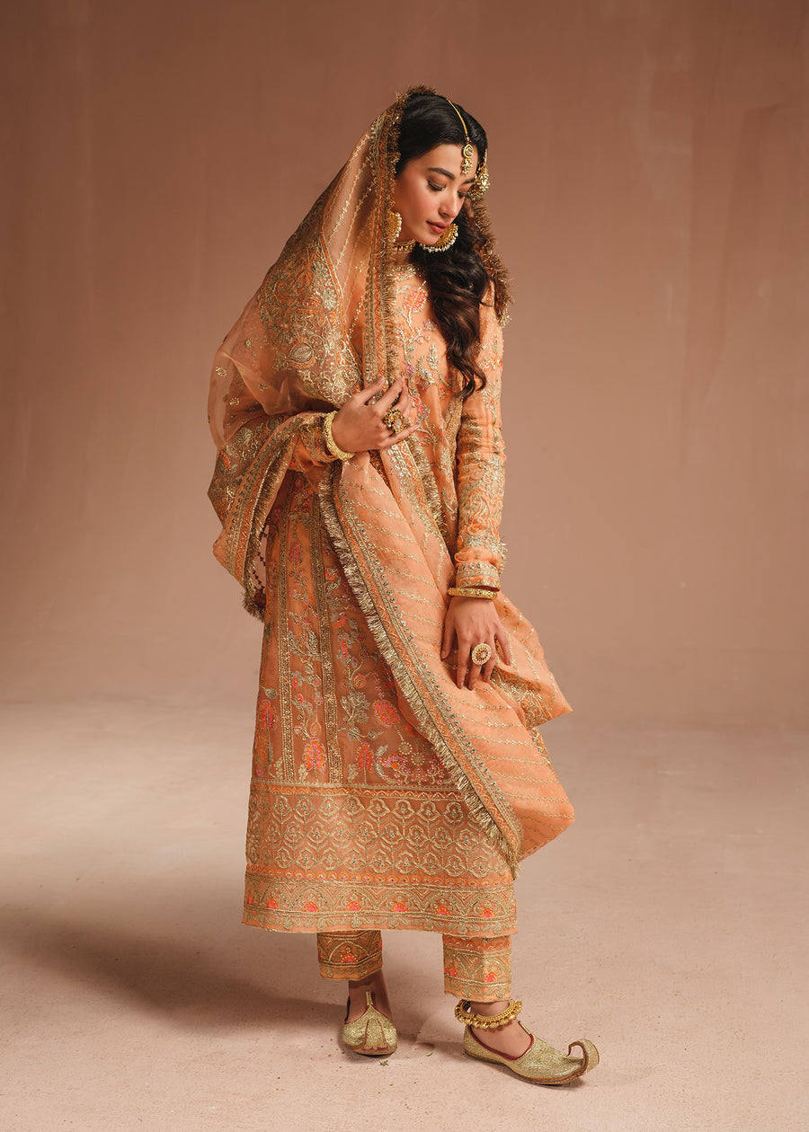 Ali Xeeshan | Prime Time | Rubab - Luxury Dress - available at Maria Faisal in UK and USA.