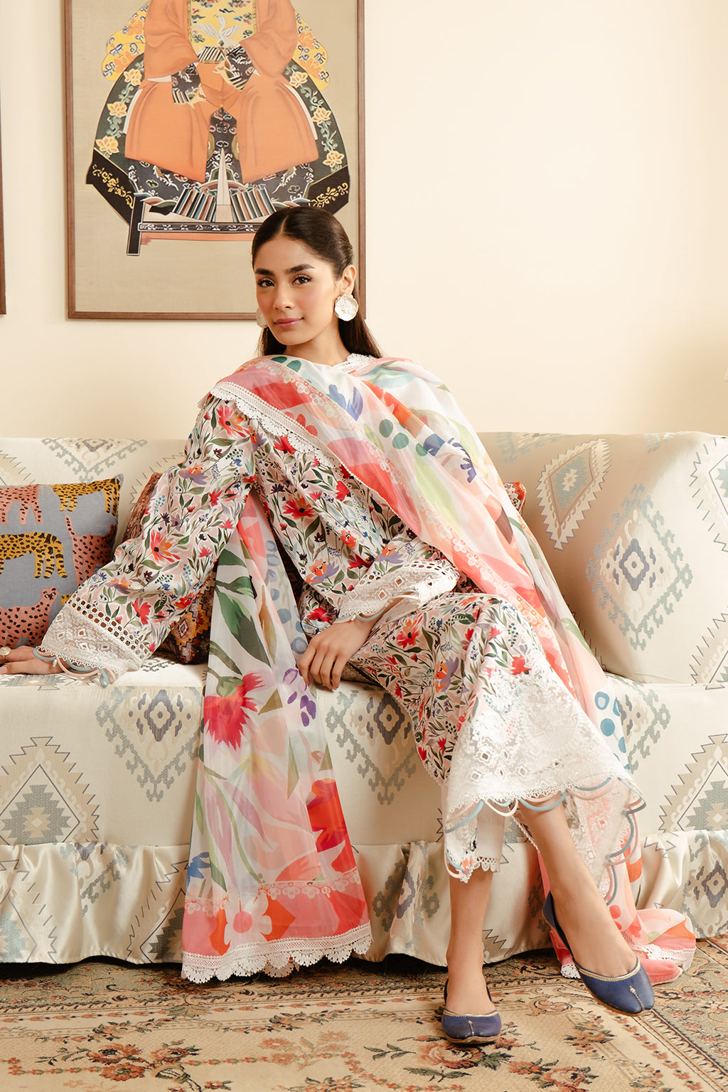 Afrozeh | Malina Lawn Collection| Elira - Waniyas