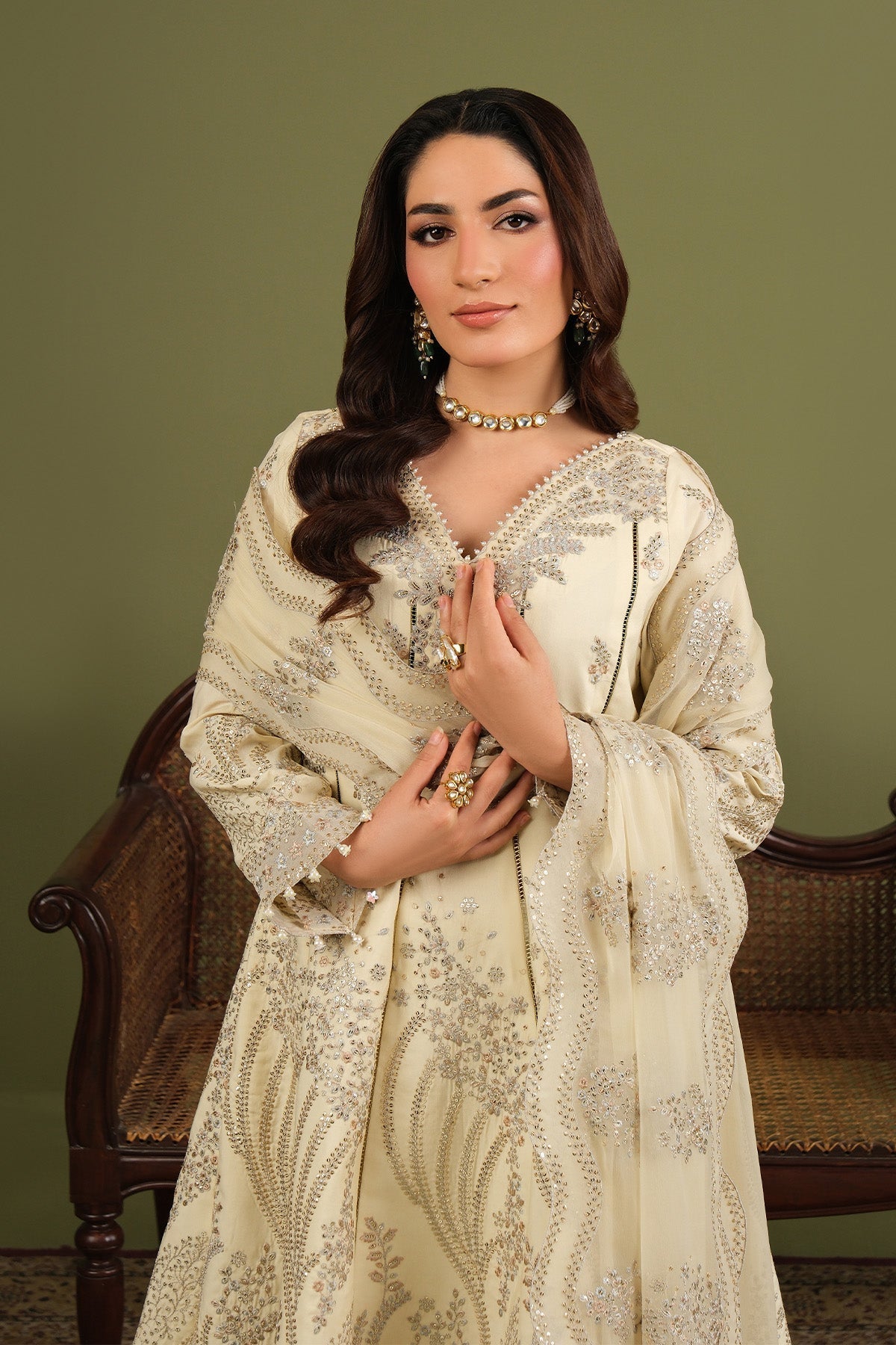 Alizeh | Luxe Raw Silk | AF-RS-13-Emily - Formal Dress - available at Maria Faisal in UK and USA.