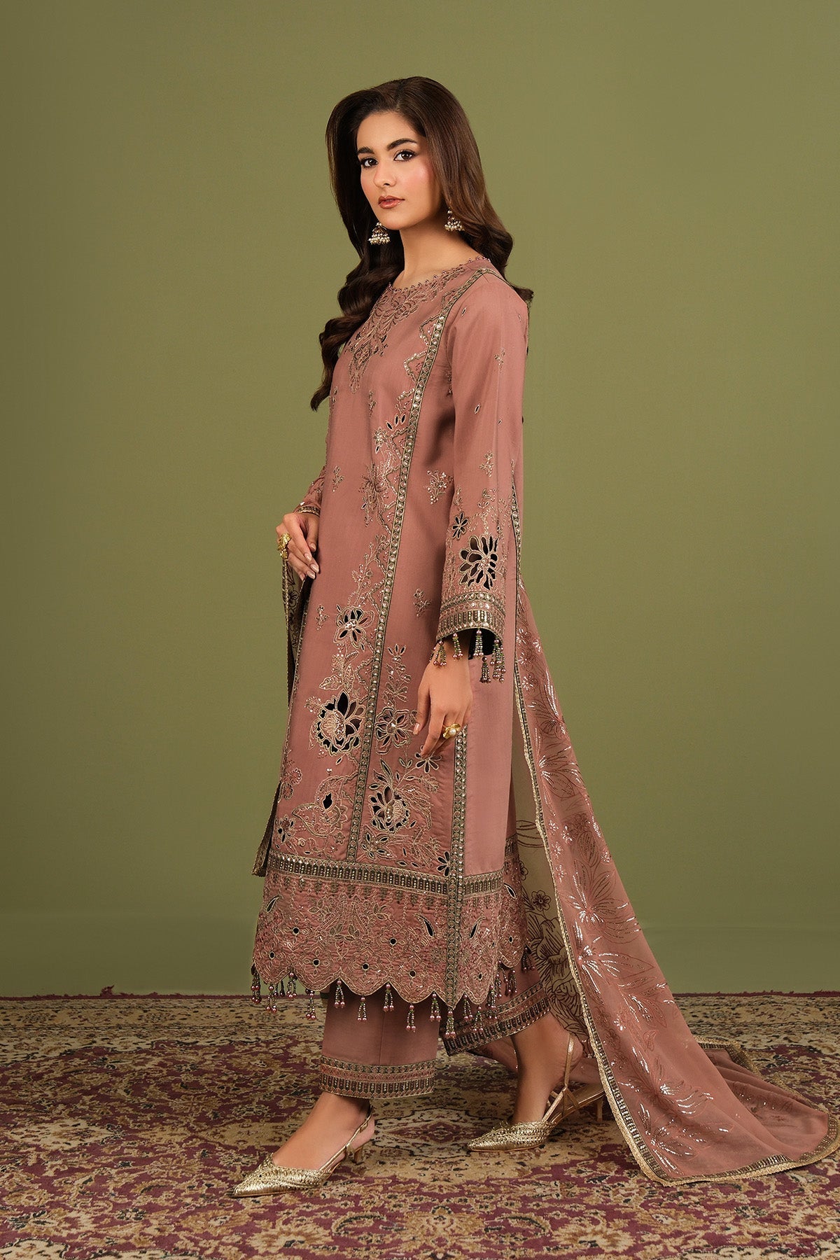 Alizeh | Luxe Raw Silk | AF-RS-12-Vesper - Formal Dress - available at Maria Faisal in UK and USA.