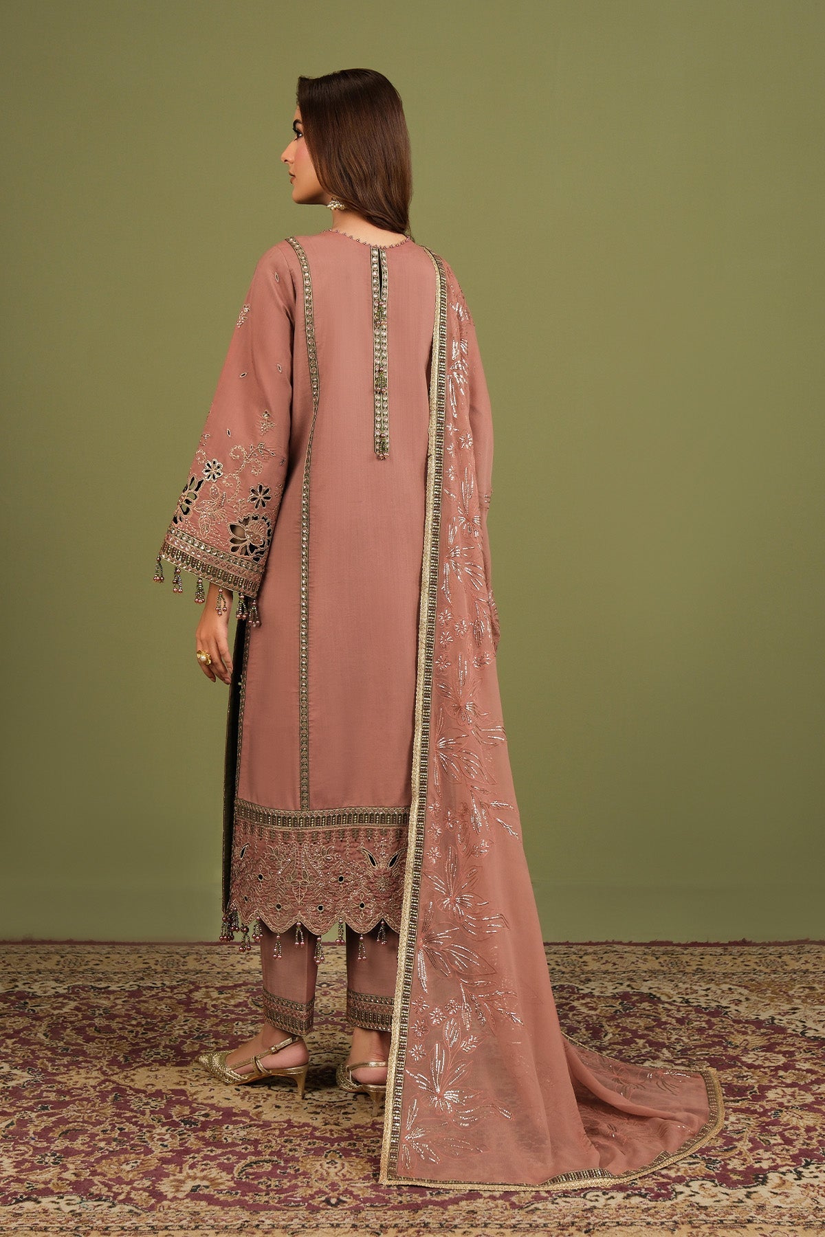 Alizeh | Luxe Raw Silk | AF-RS-12-Vesper - Formal Dress - available at Maria Faisal in UK and USA.