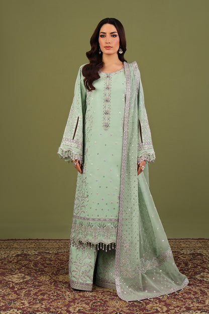 Alizeh | Luxe Raw Silk | AF-RS-15-Pearly - Formal Dress - available at Maria Faisal in UK and USA.
