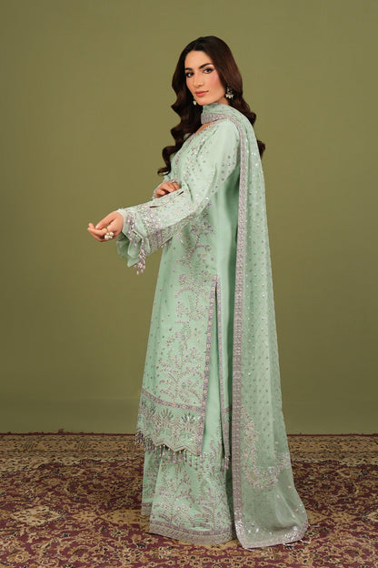 Alizeh | Luxe Raw Silk | AF-RS-15-Pearly - Formal Dress - available at Maria Faisal in UK and USA.