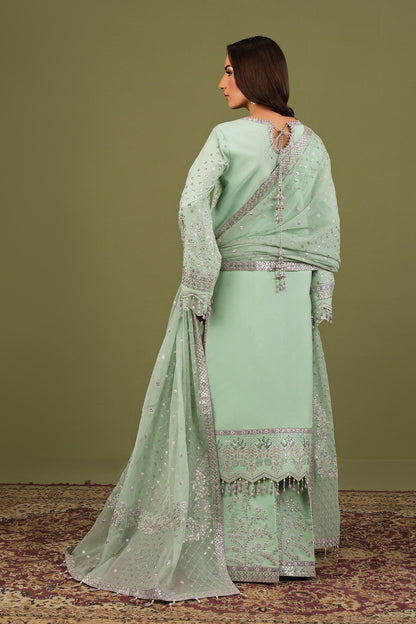 Alizeh | Luxe Raw Silk | AF-RS-15-Pearly - Formal Dress - available at Maria Faisal in UK and USA.