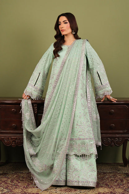 Alizeh | Luxe Raw Silk | AF-RS-15-Pearly - Formal Dress - available at Maria Faisal in UK and USA.