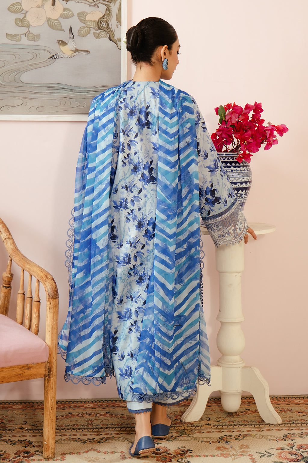 Afrozeh | Malina Lawn Collection| Merial - Waniyas