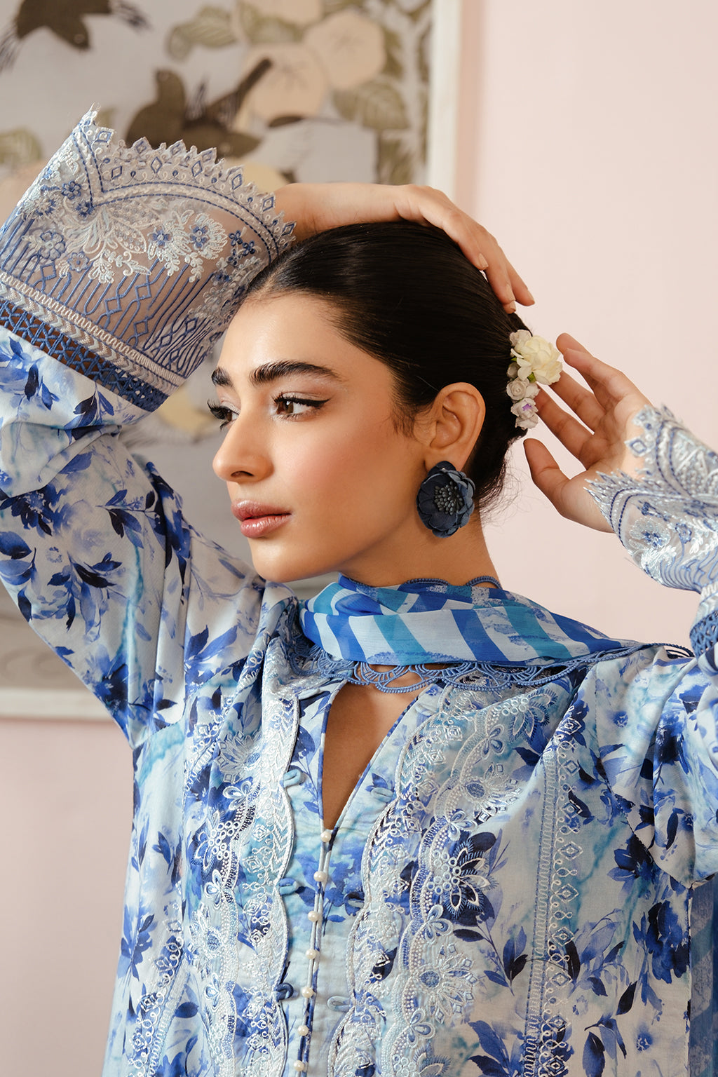 Afrozeh | Malina Lawn Collection| Merial - Waniyas