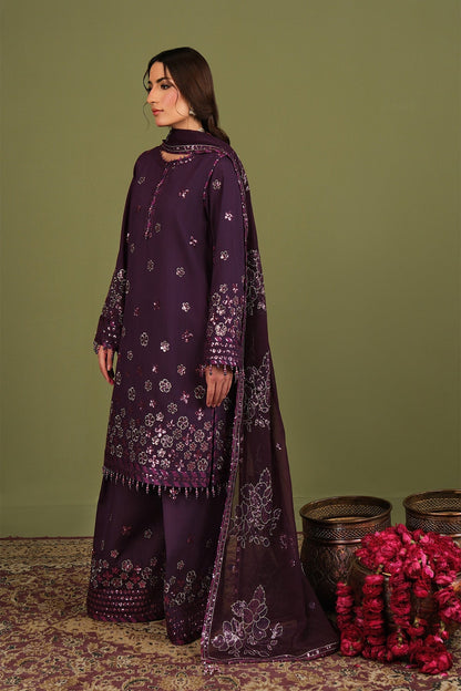 Alizeh | Luxe Raw Silk | AF-RS-09-Mulbery - Formal Dress - available at Maria Faisal in UK and USA.
