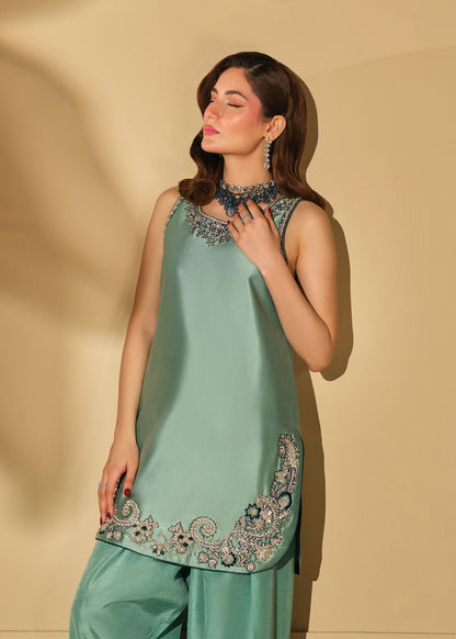 Mahum Asad | The Shadow Line | Shadow Bloom - Formal Dress - available at Maria Faisal in UK and USA.
