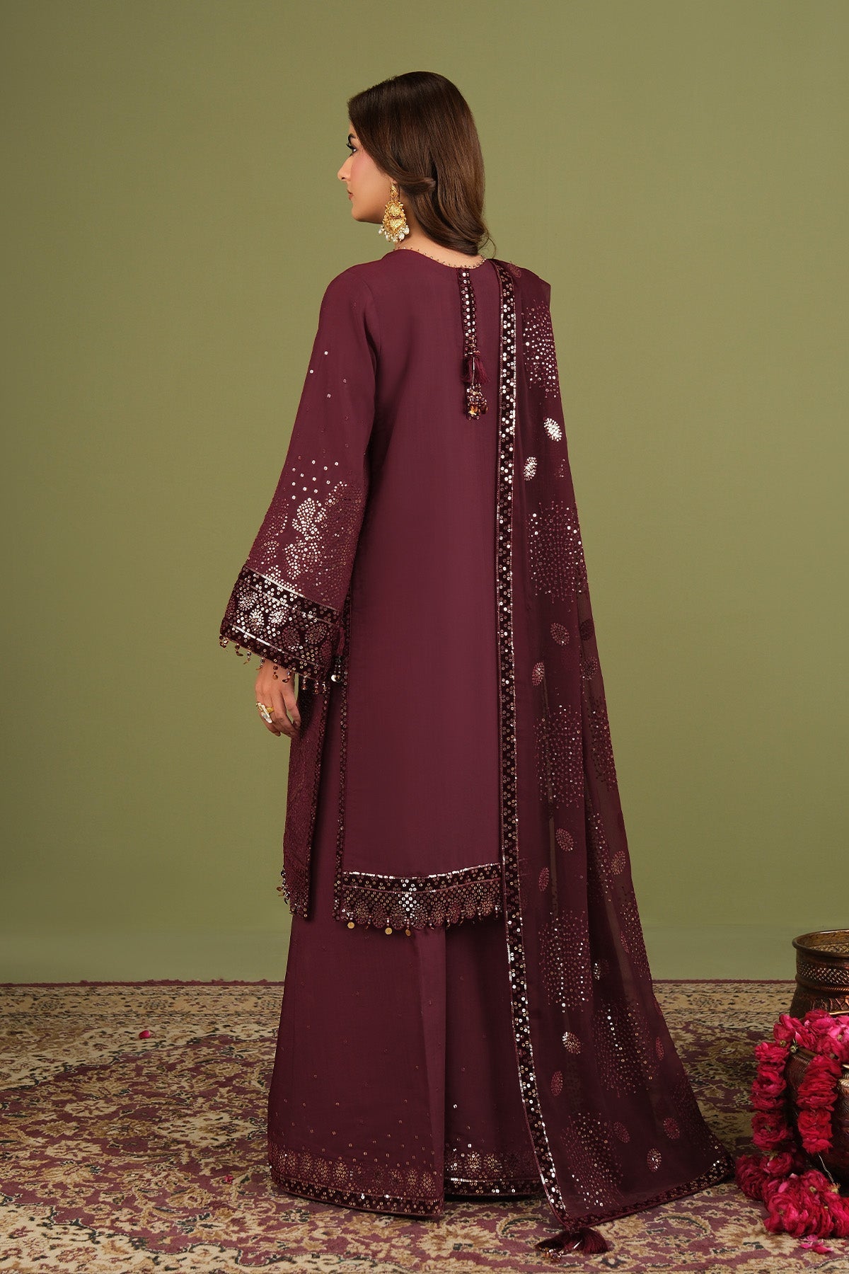 Alizeh | Luxe Raw Silk | AF-RS-16-Almas - Formal Dress - available at Maria Faisal in UK and USA.