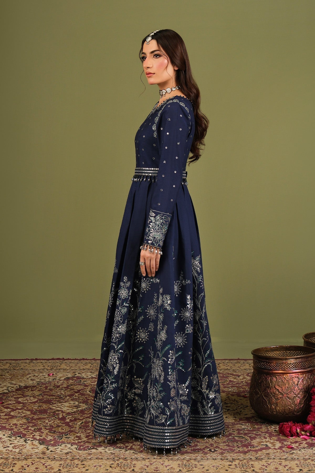 Alizeh | Luxe Raw Silk | AF-RS-11-Abaan - Formal Dress - available at Maria Faisal in UK and USA.