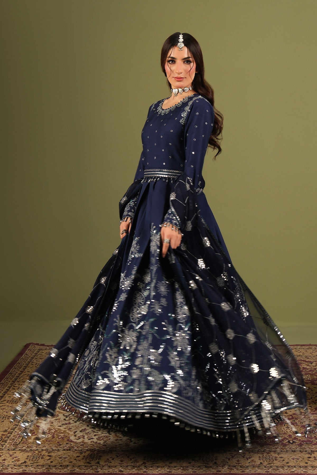 Alizeh | Luxe Raw Silk | AF-RS-11-Abaan - Formal Dress - available at Maria Faisal in UK and USA.