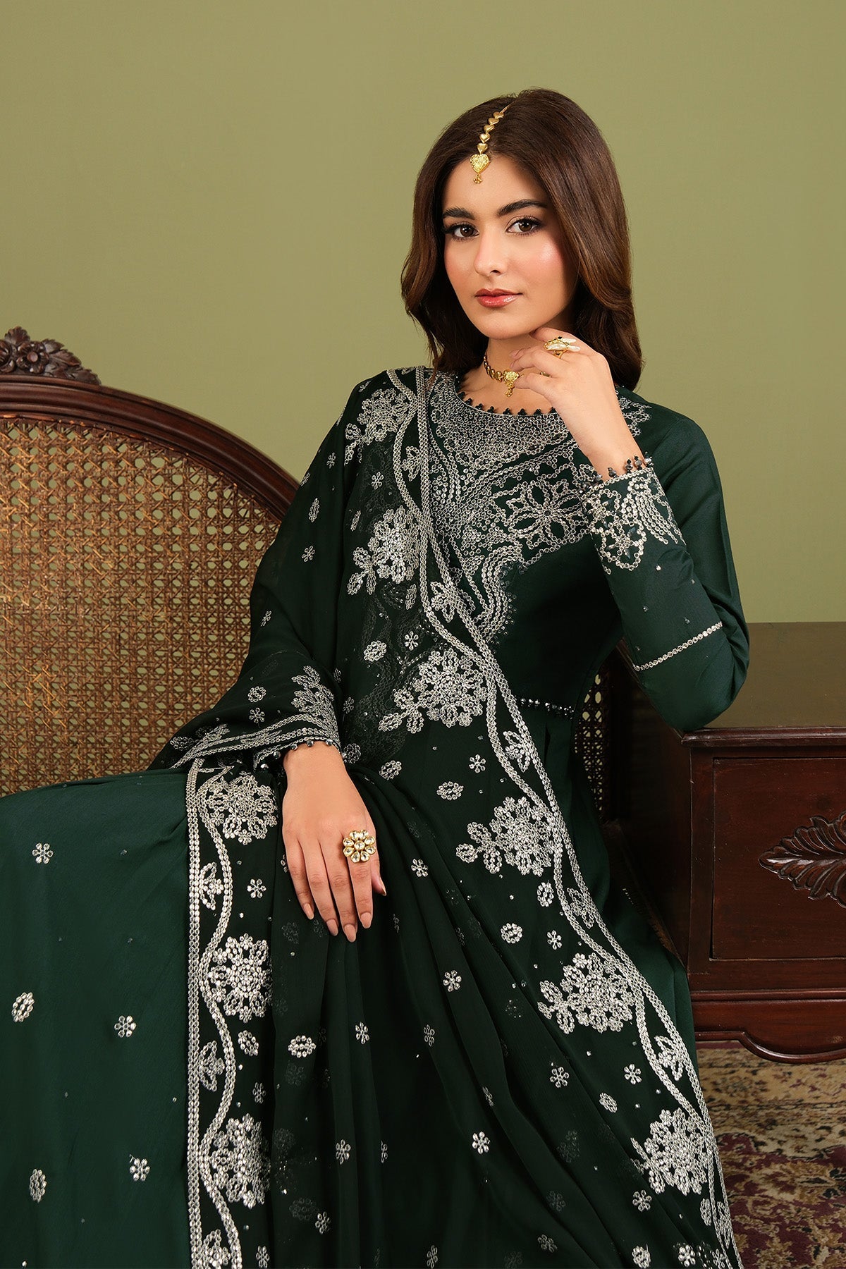 Alizeh | Luxe Raw Silk | AF-RS-14-Alice - Formal Dress - available at Maria Faisal in UK and USA.