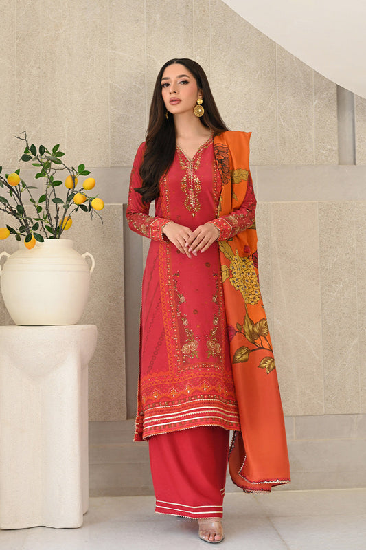 Mina Hasan | Signature Pret | Autumn Rose - Luxury Dress - available at Maria Faisal in UK and USA.