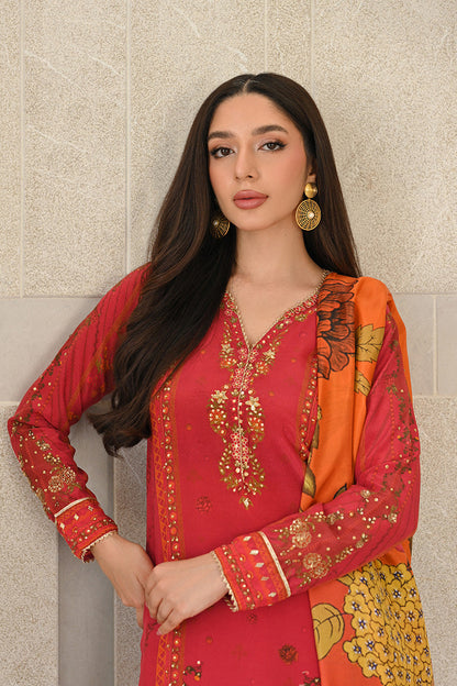 Mina Hasan | Signature Pret | Autumn Rose - Luxury Dress - available at Maria Faisal in UK and USA.