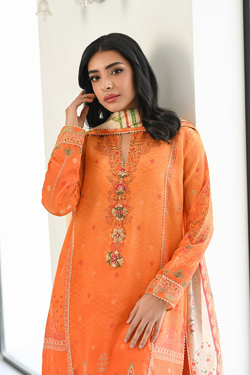 Mina Hasan | Signature Pret | Mocha Majesty - Luxury Dress - available at Maria Faisal in UK and USA.