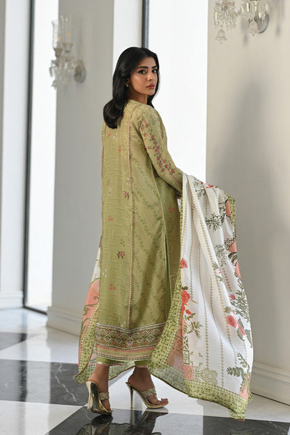 Mina Hasan | Signature Pret | Minted Pearls - Luxury Dress - available at Maria Faisal in UK and USA.