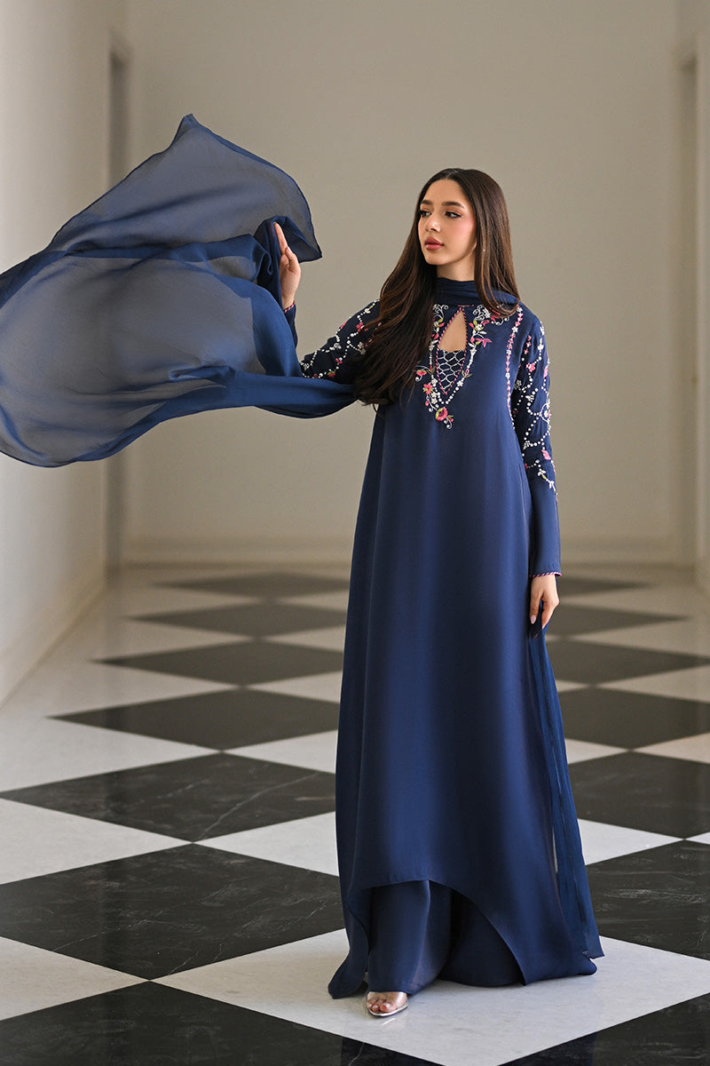 Mina Hasan | Signature Pret | Pari - Luxury Dress - available at Maria Faisal in UK and USA.