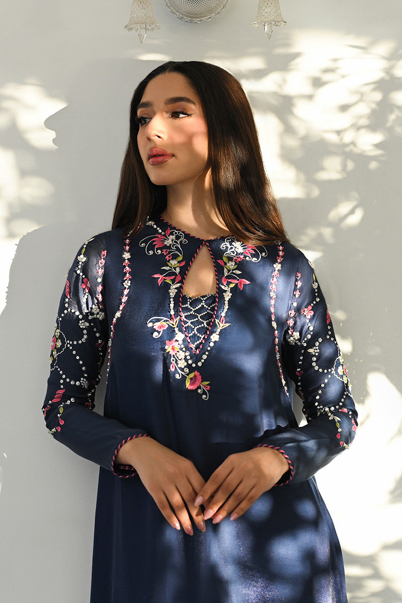 Mina Hasan | Signature Pret | Pari - Luxury Dress - available at Maria Faisal in UK and USA.