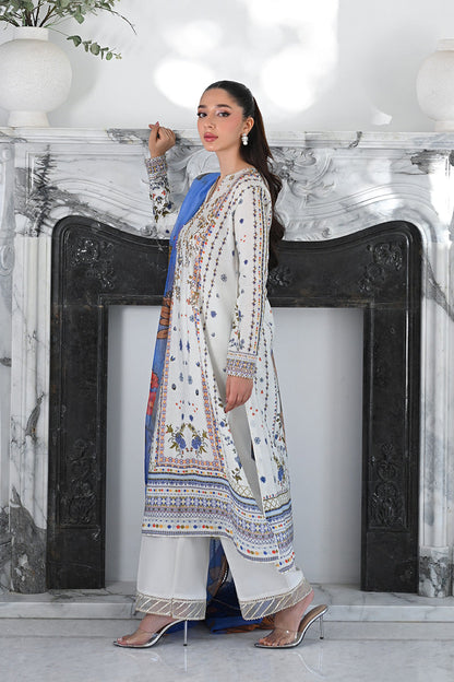 Mina Hasan | Signature Pret | Ceramic Garden - Luxury Dress - available at Maria Faisal in UK and USA.