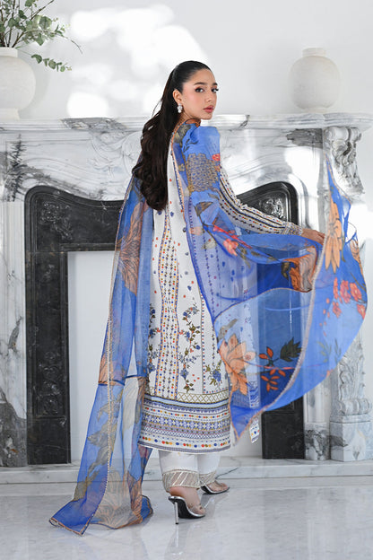 Mina Hasan | Signature Pret | Ceramic Garden - Luxury Dress - available at Maria Faisal in UK and USA.
