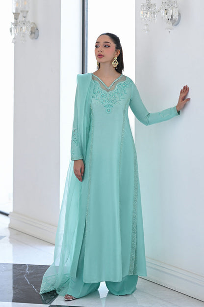 Mina Hasan | Signature Pret | Nyra - Luxury Dress - available at Maria Faisal in UK and USA.