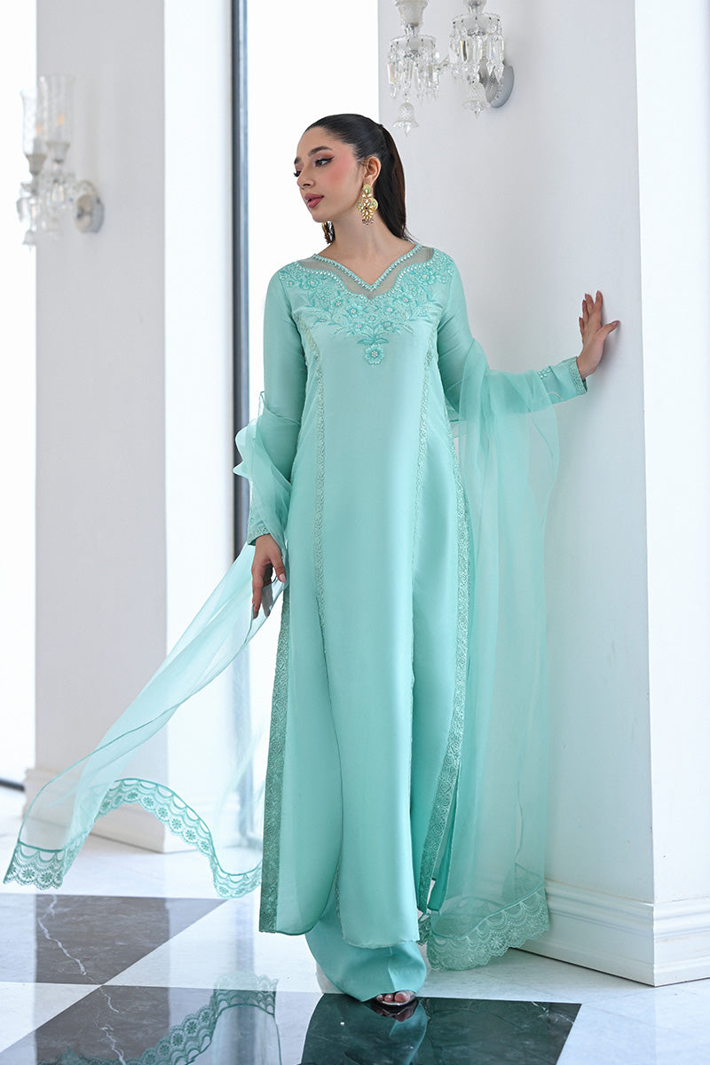 Mina Hasan | Signature Pret | Nyra - Luxury Dress - available at Maria Faisal in UK and USA.