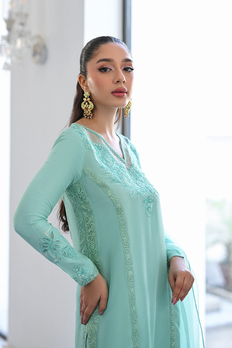 Mina Hasan | Signature Pret | Nyra - Luxury Dress - available at Maria Faisal in UK and USA.