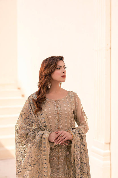 House of Nawab | Miorah Formals | ISOOD - B - Designer Dress with Intricate embroidery and embellishments. Shop elegent wedding dress at Maria Faisal.