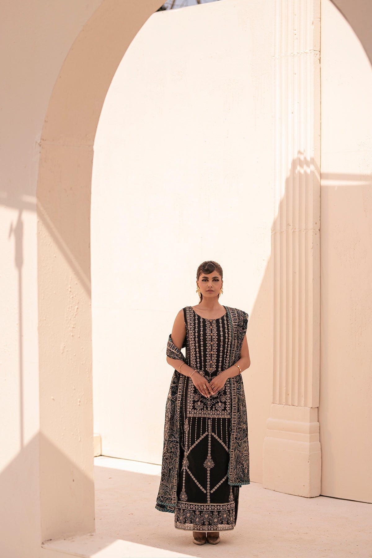 House of Nawab | Miorah Formals | ISOOD - A - Designer Dress with Intricate embroidery and embellishments. Shop elegent wedding dress at Maria Faisal.