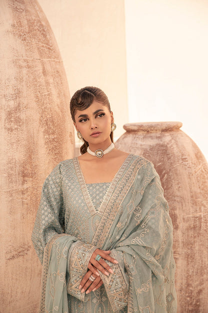 House of Nawab | Miorah Formals | IVAAN - A - Designer Dress with Intricate embroidery and embellishments. Shop elegent wedding dress at Maria Faisal.