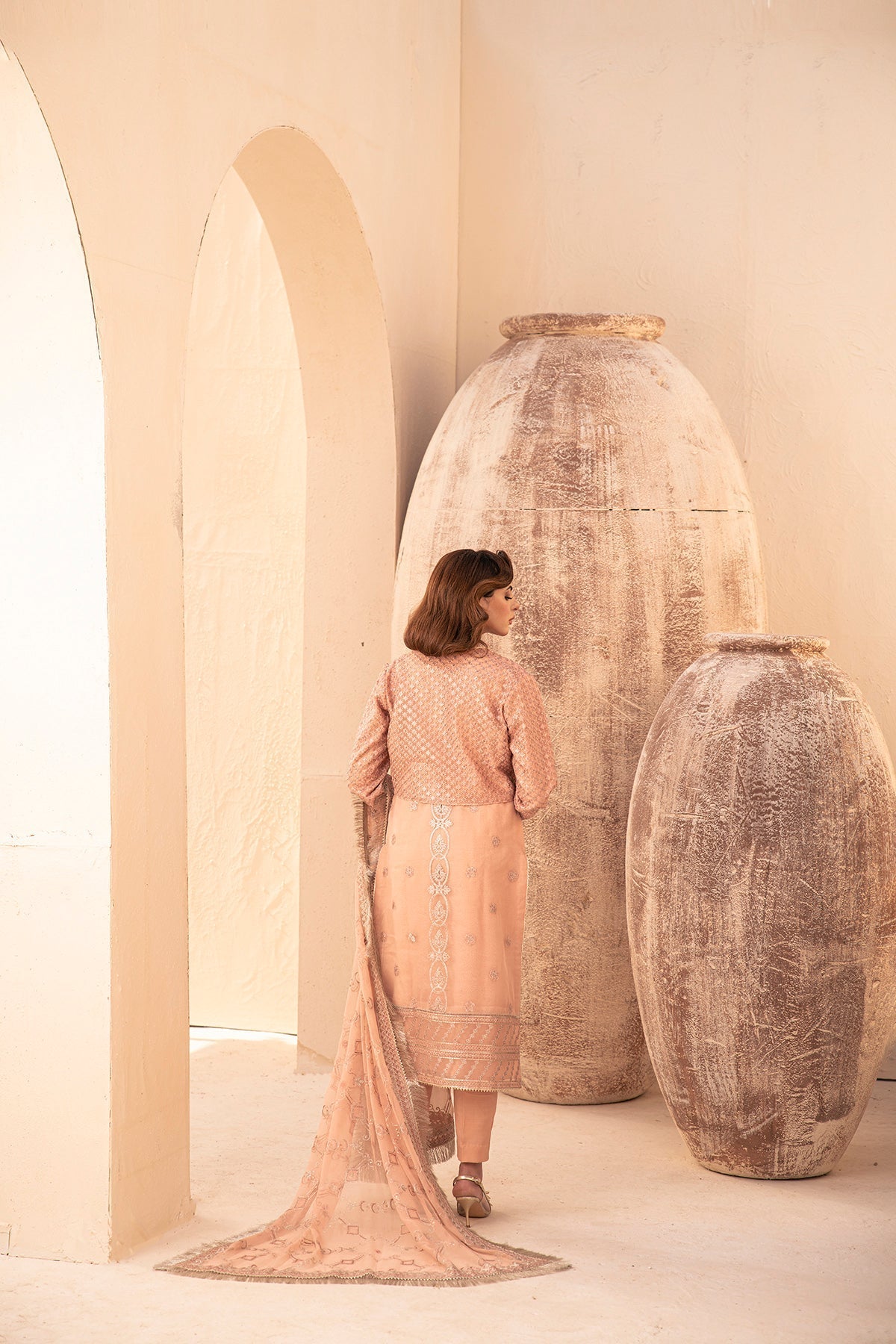 House of Nawab | Miorah Formals | IVAAN - B - Designer Dress with Intricate embroidery and embellishments. Shop elegent wedding dress at Maria Faisal.