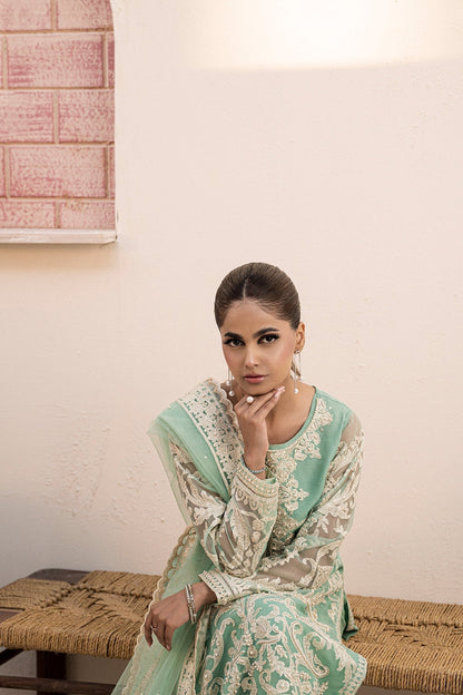 House of Nawab | Miorah Formals | IRFA - A - Designer Dress with Intricate embroidery and embellishments. Shop elegent wedding dress at Maria Faisal.