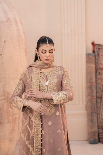House of Nawab | Miorah Formals | IRAMMA - B - Designer Dress with Intricate embroidery and embellishments. Shop elegent wedding dress at Maria Faisal.