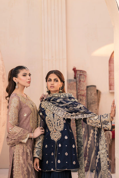 House of Nawab | Miorah Formals | IRAMMA - A - Designer Dress with Intricate embroidery and embellishments. Shop elegent wedding dress at Maria Faisal.