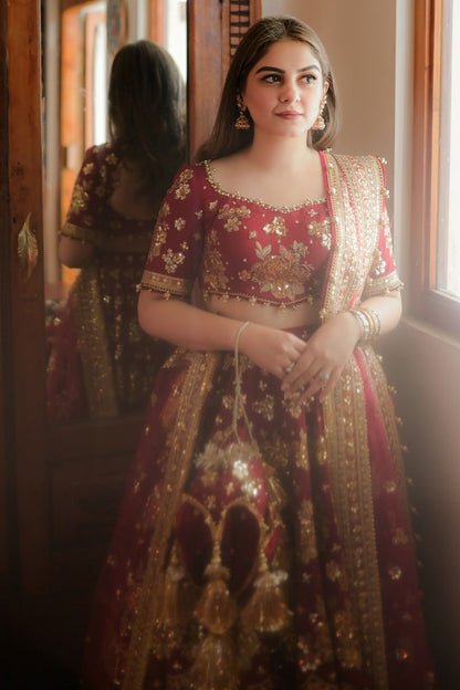 MNR | Zarlish Festive 25 | Rabia Jabbar in Bia Jaan - Formal Dress - available at Maria Faisal in UK and USA.