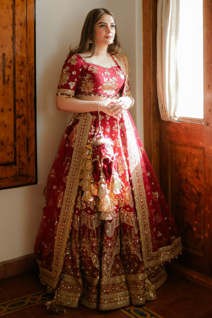 MNR | Zarlish Festive 25 | Rabia Jabbar in Bia Jaan - Formal Dress - available at Maria Faisal in UK and USA.