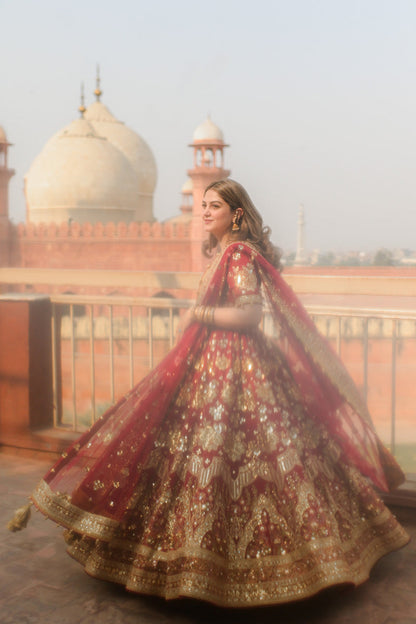 MNR | Zarlish Festive 25 | Rabia Jabbar in Bia Jaan - Formal Dress - available at Maria Faisal in UK and USA.