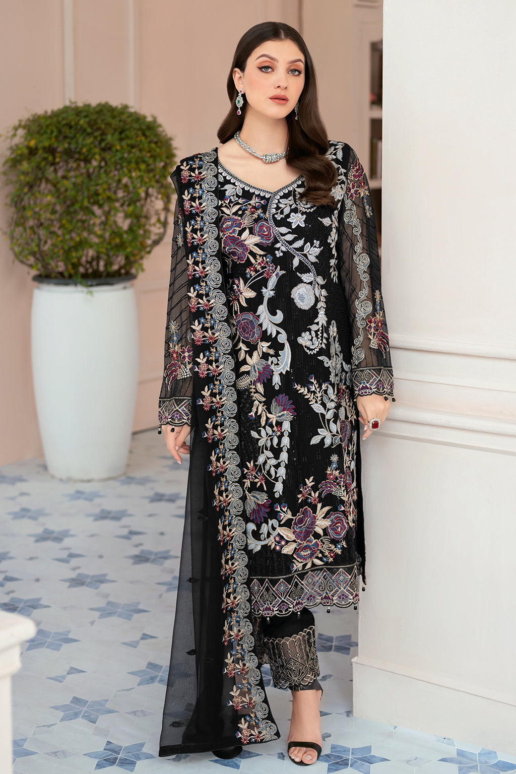 Ramsha | Rangoon Chiffon Collection 24 | D-906 - Maria Faisal