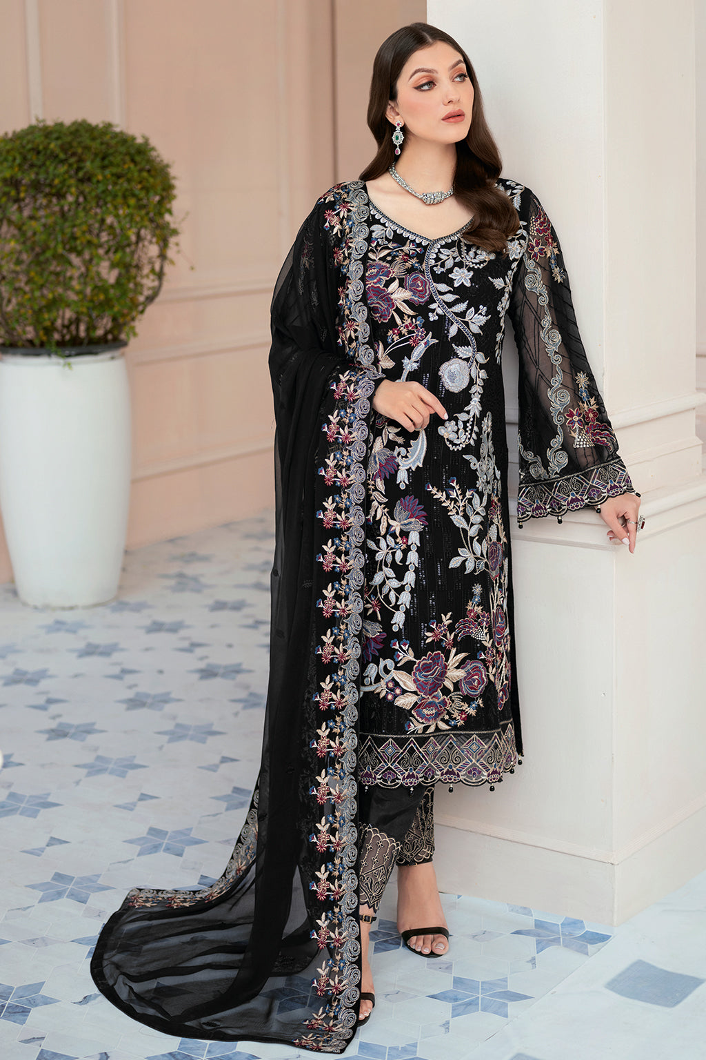Ramsha | Rangoon Chiffon Collection 24 | D-906 - Maria Faisal