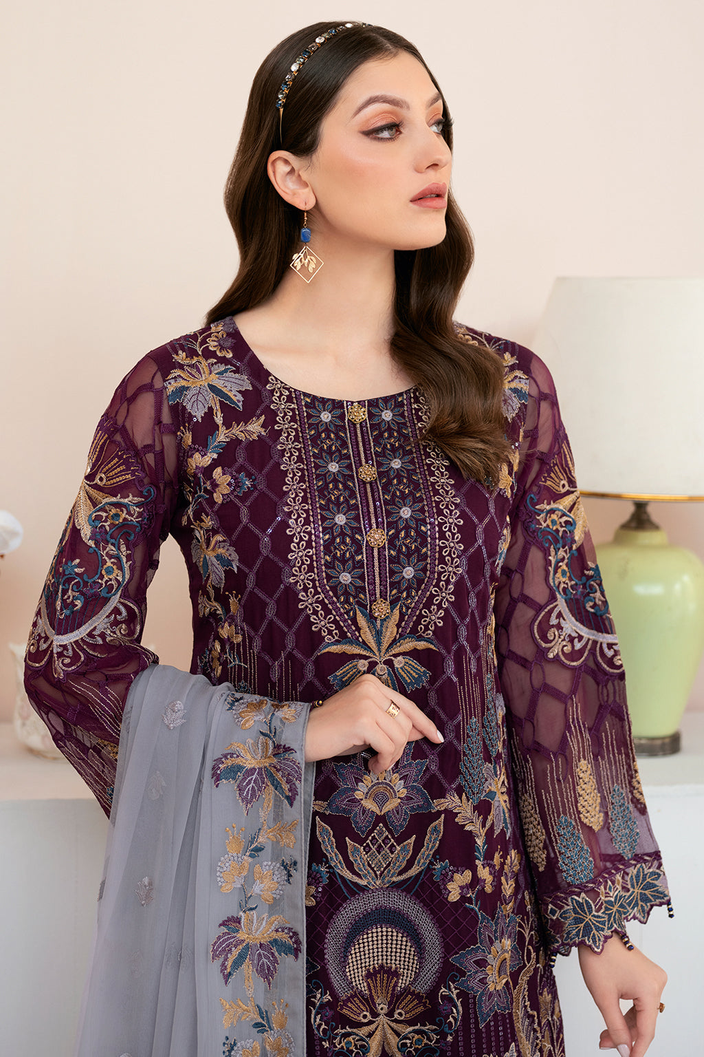 Ramsha | Rangoon Chiffon Collection 24 | D-904 - Waniyas