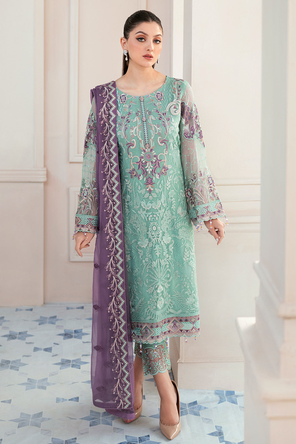 Ramsha | Rangoon Chiffon Collection 24 | D-902 - Waniyas
