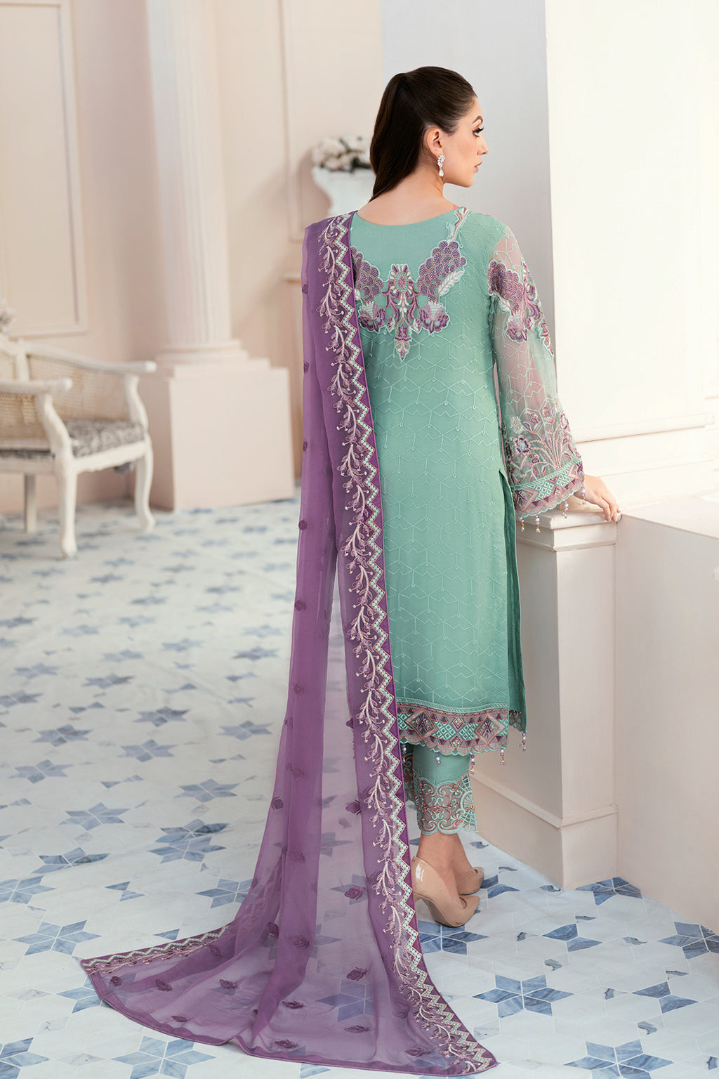 Ramsha | Rangoon Chiffon Collection 24 | D-902 - Waniyas