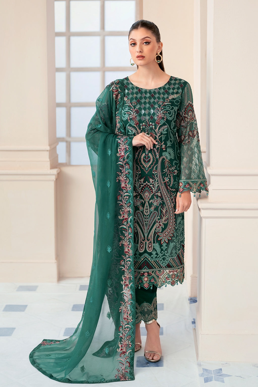 Ramsha | Rangoon Chiffon Collection 24 | D-908 - Maria Faisal
