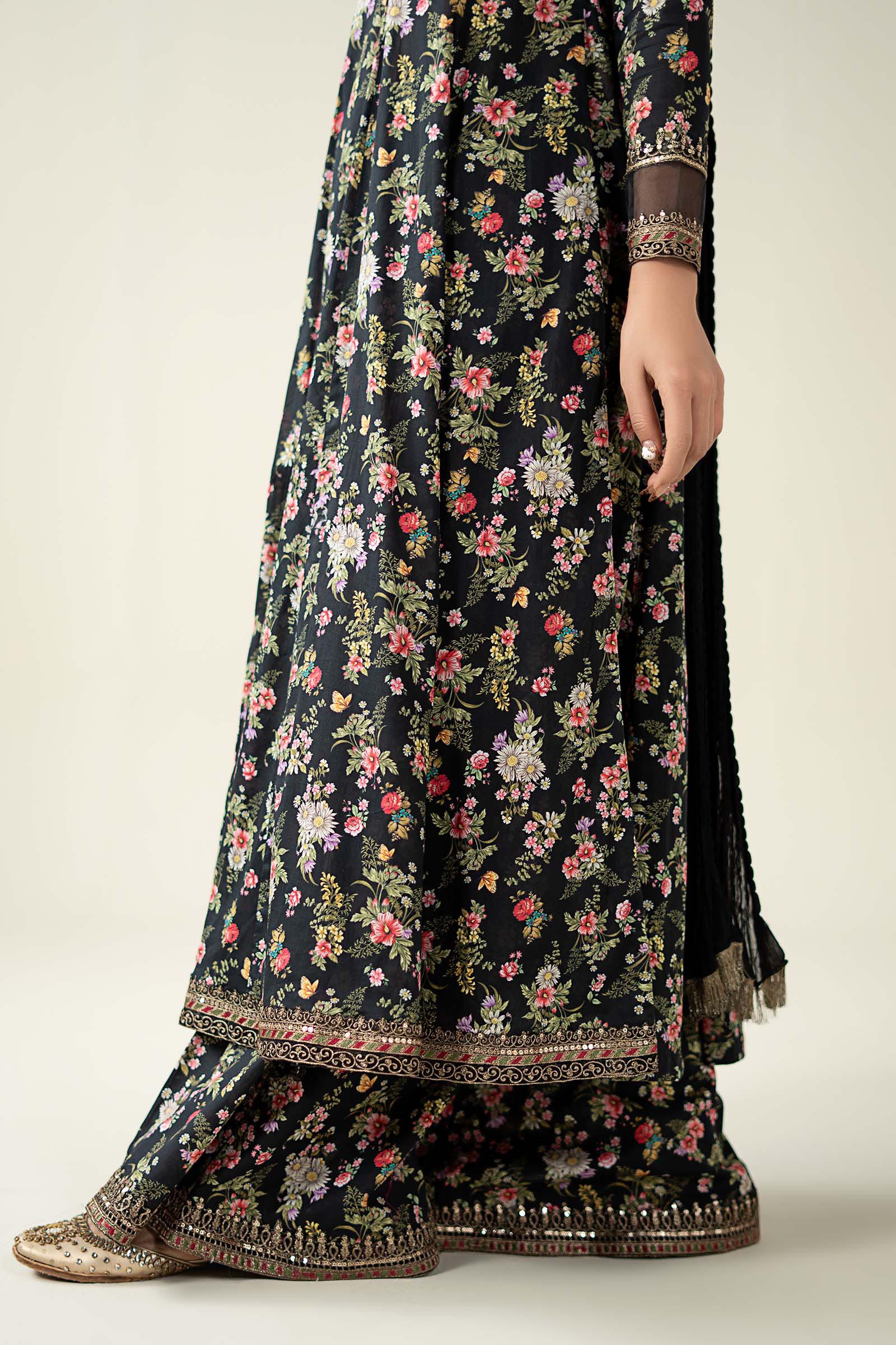 Maria B | Luxury Winter Pret 25 | DW-EA24-81R1-Black - Ladies Clothes - Maria Faisal