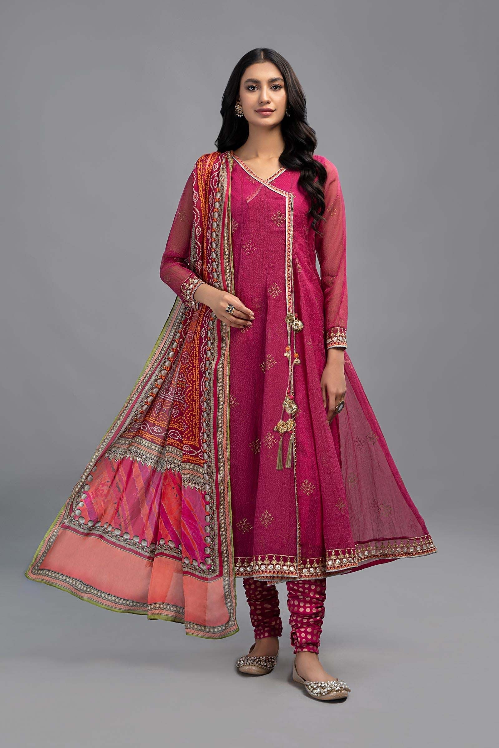 Maria B | Eid Festive Pret | DW-EF23-59R1 - Luxury Dress - available at Maria Faisal in UK and USA.