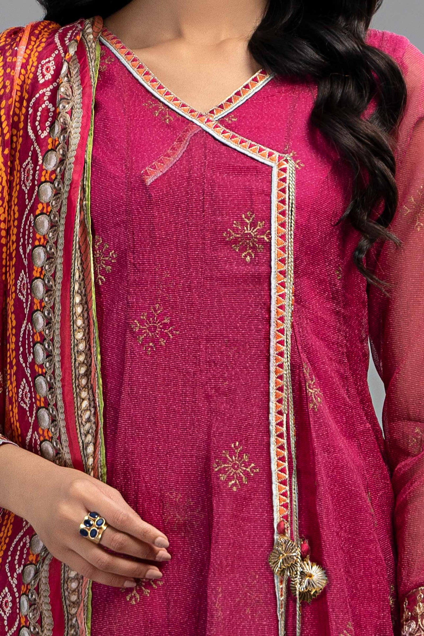 Maria B | Eid Collection 2026 | Dw-Ef23-59R1 Pink - Luxury Dress - available at Maria Faisal in UK and USA.