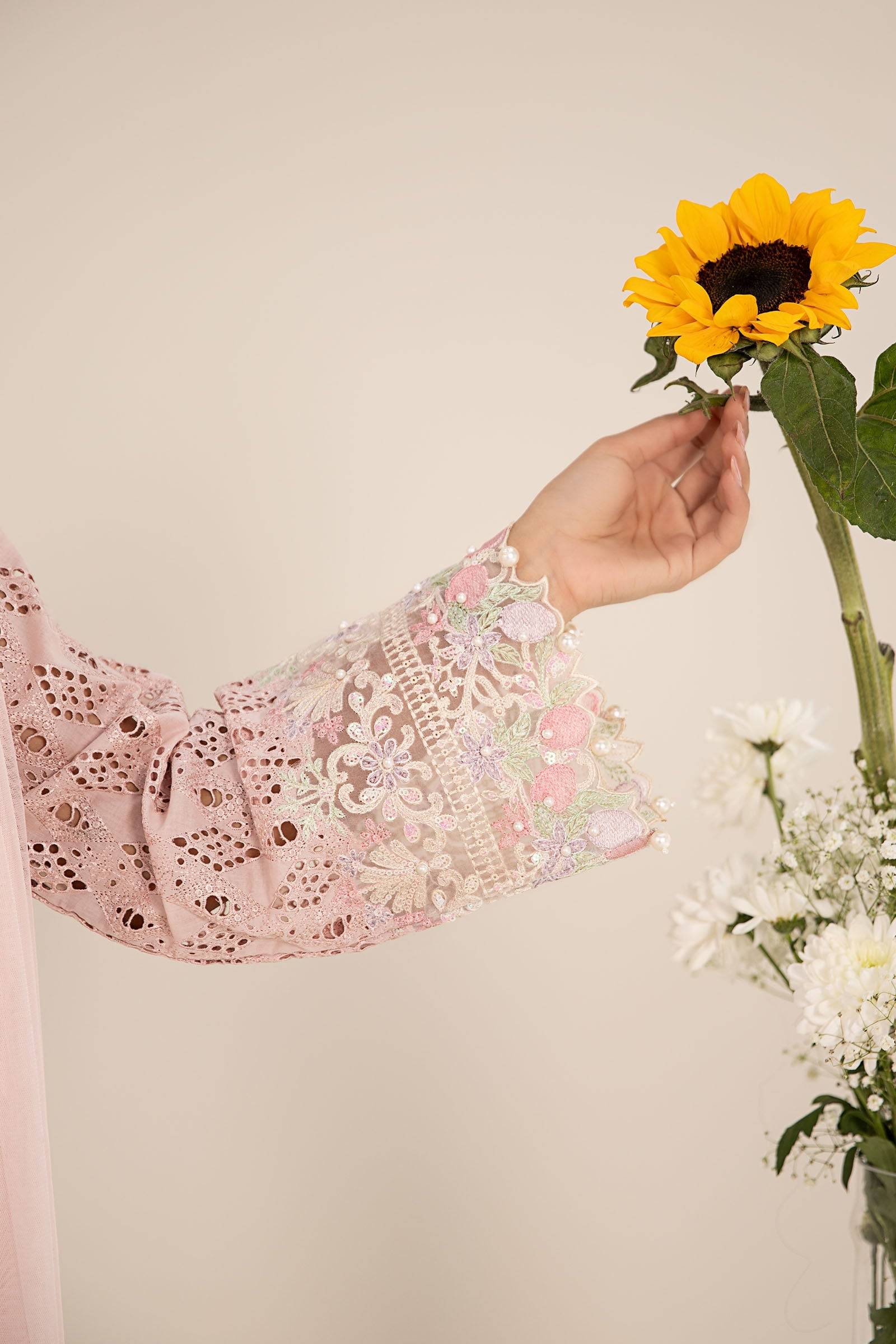 Maira B | Ready to Wear | DW-EF25-07 Pink by Maria Faisal - Registered Vendor of : Maria B - type : Wedding Dress - 100% original wedding dresses